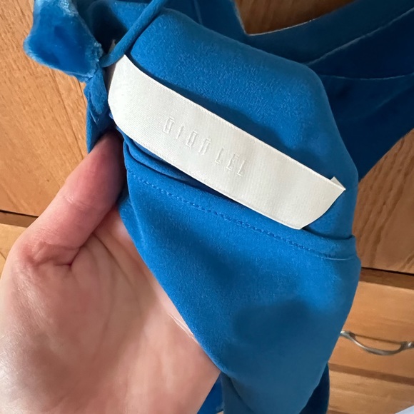 Dion Lee Silk Velvet Cami in cobalt blue, size small - Picture 10 of 10